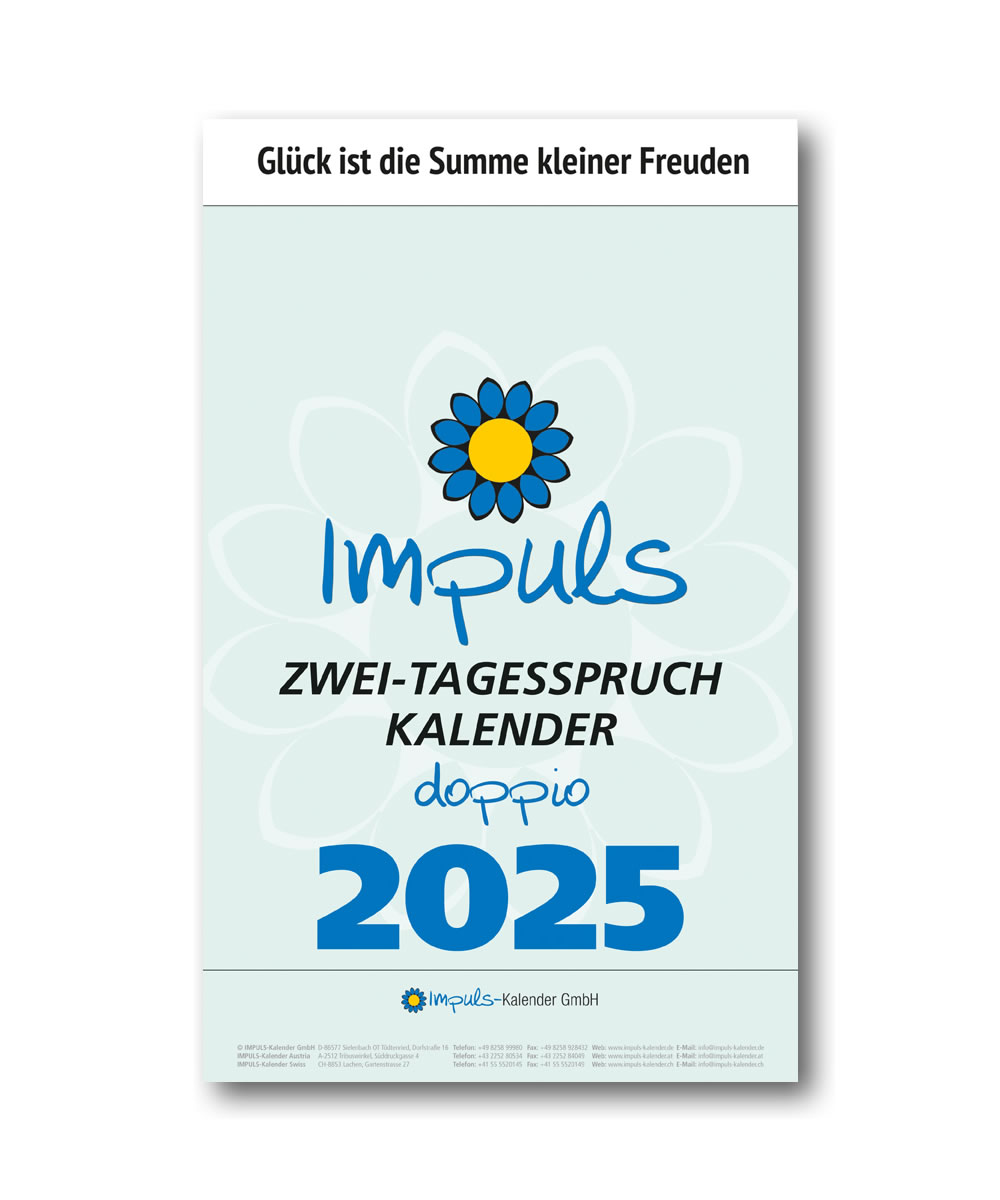 IMPULS-Zwei-(2)Tagesspruch Kalender 2025 - DOPPIO **